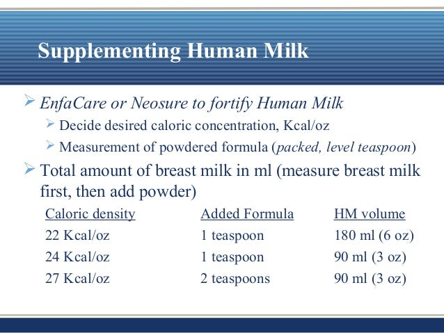 fortify breast milk Fortify breast milk
